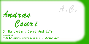 andras csuri business card